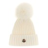 Pompon wool beanie