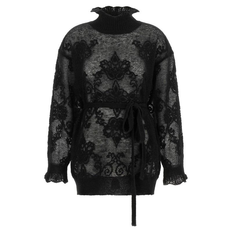 Jacquard yarn sweater