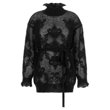 Jacquard yarn sweater