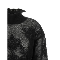 Jacquard yarn sweater