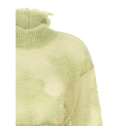 Jacquard yarn sweater