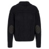 Logo patch cardigan