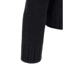 Logo patch cardigan