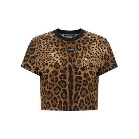 'Leo' cropped T-shirt