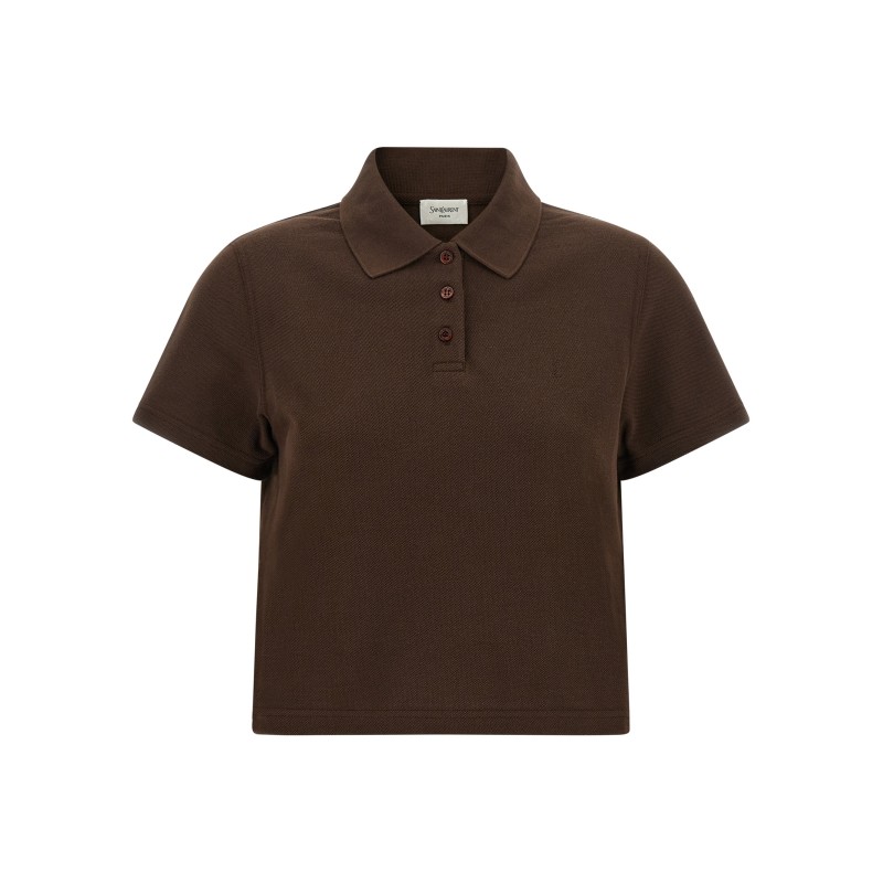 'Cassandre' crop polo shirt