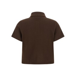 'Cassandre' crop polo shirt