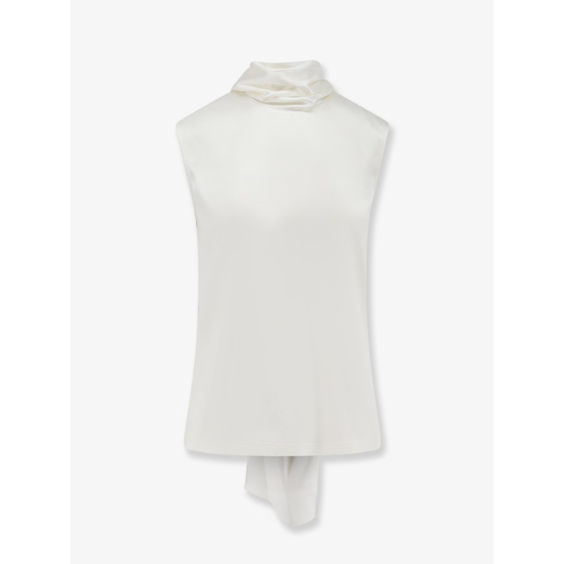 Stretch satin top