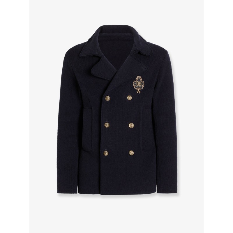 Virgin wool blazer with iconic crest