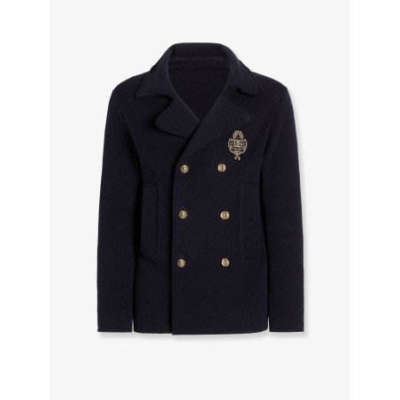 Virgin wool blazer with iconic crest