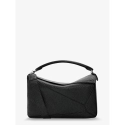 Puzzle Large textured leather handbag