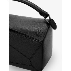 Puzzle Large textured leather handbag