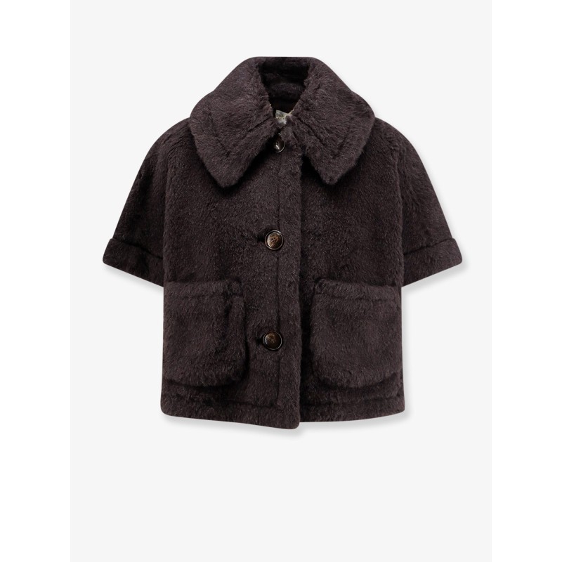 Newterzo1 alpaca, virgin wool and silk coat