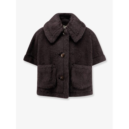 Newterzo1 alpaca, virgin wool and silk coat