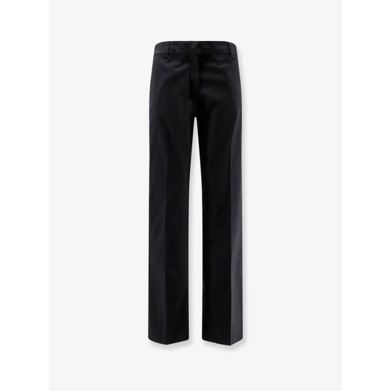 Stretch poplin trousers