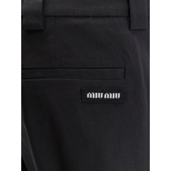 Stretch poplin trousers