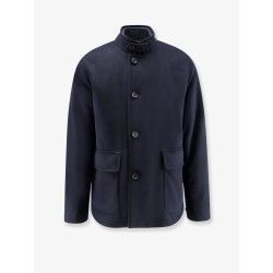 Elan cashmere coat with internal vest