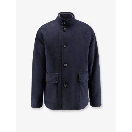 Elan cashmere coat with internal vest