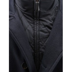 Elan cashmere coat with internal vest