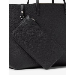 Medium Leather Roll Shopping Bag
