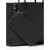 Medium Leather Roll Shopping Bag