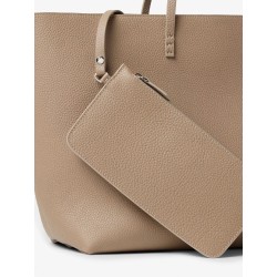 Roll Medium Leather Shopping Bag