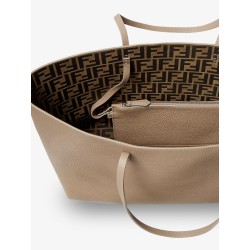 Roll Medium Leather Shopping Bag
