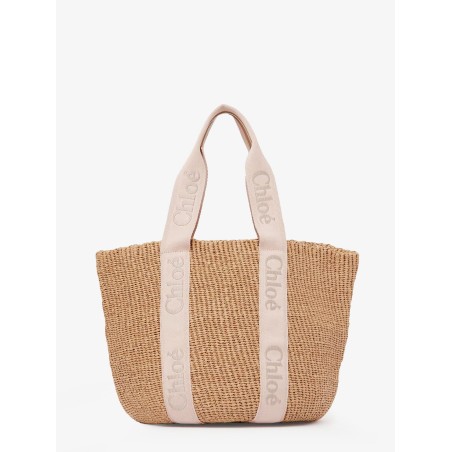 Woody raffia shoulder bag