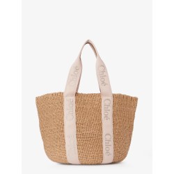 Woody raffia shoulder bag
