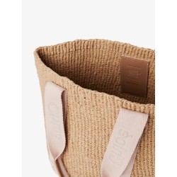 Woody raffia shoulder bag