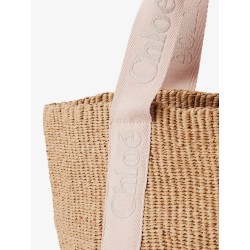 Woody raffia shoulder bag