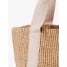 Woody raffia shoulder bag