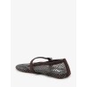 Flat mesh ballet flats with rhinestone detail