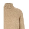Raglan sleeves turtleneck sweater