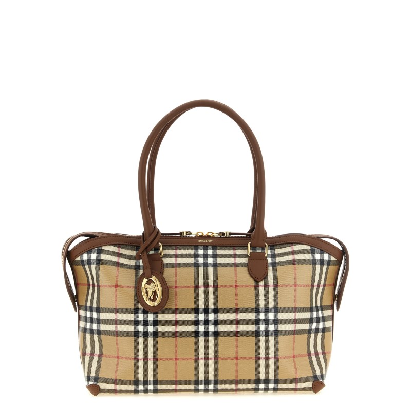 Small Check shopping bag
