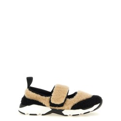 Mary Jane fur sneakers