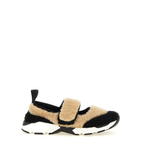 Mary Jane fur sneakers