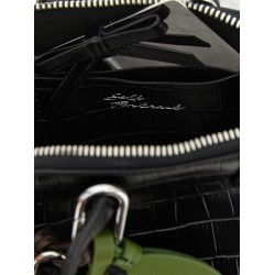 'Croc Leather Mini Toast' handbag