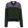 Sweater with geometric pattern