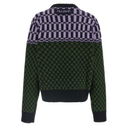 Sweater with geometric pattern