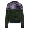 Sweater with geometric pattern