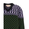 Sweater with geometric pattern