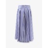 Iris striped cotton skirt