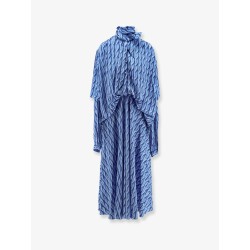 Printed fabric long dress
