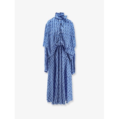 Printed fabric long dress