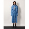 Printed fabric long dress