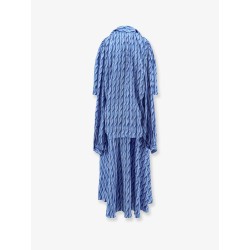 Printed fabric long dress