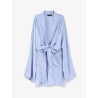 Wrap silk mini dress