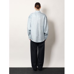 Silk shirt with striped pattern