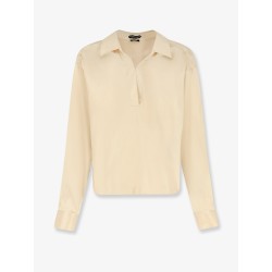 Stretch satin shirt