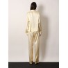 Stretch satin shirt